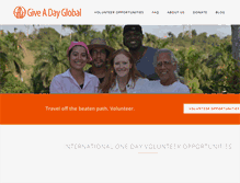 Tablet Screenshot of giveadayglobal.org